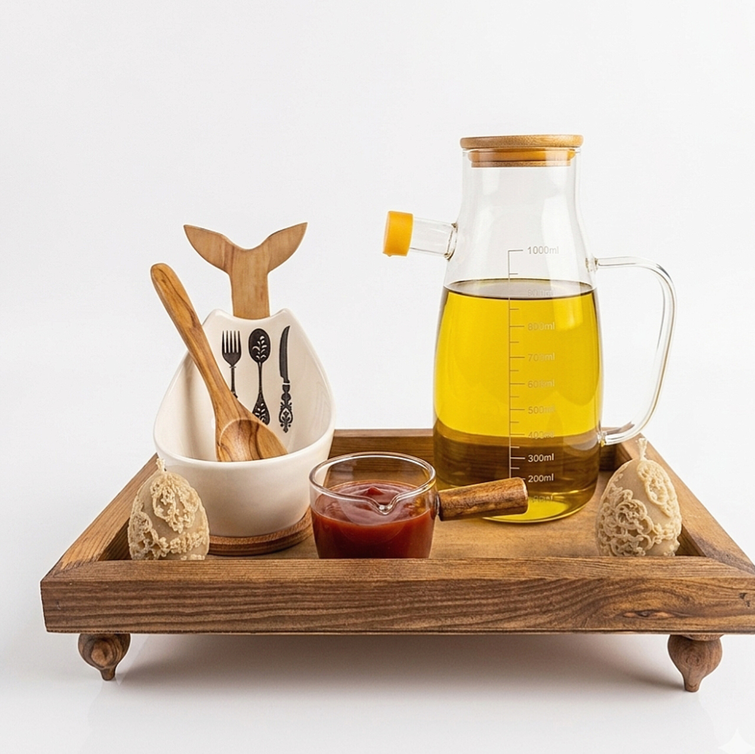 رایزر چوبی پایه خراطی چوب روس قابل شستشو