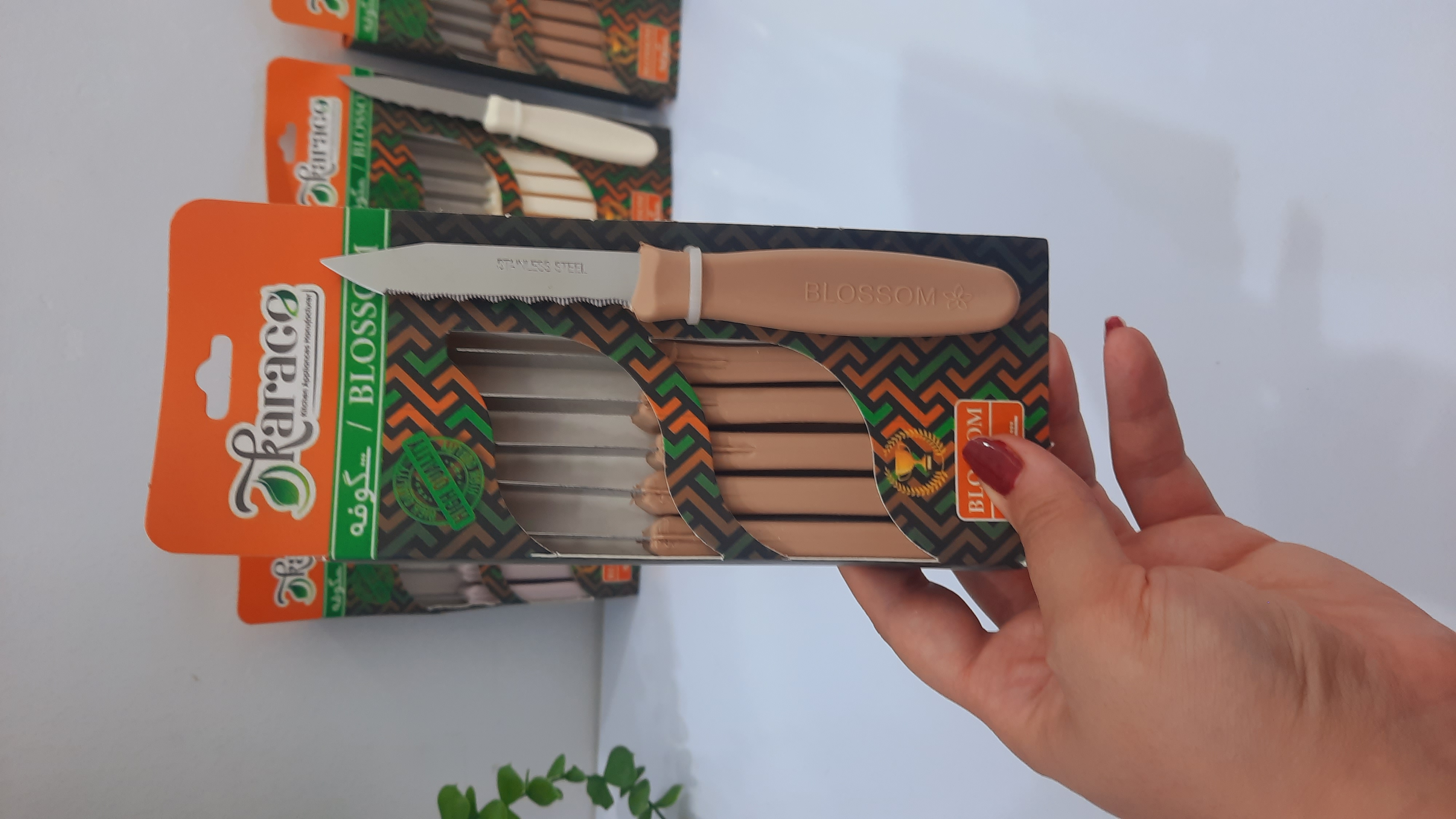 چاقو میوه خوری ۶عددی کاراکو مدل شکوفه