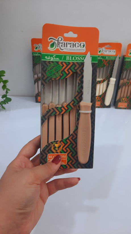 چاقو میوه خوری ۶عددی کاراکو مدل شکوفه