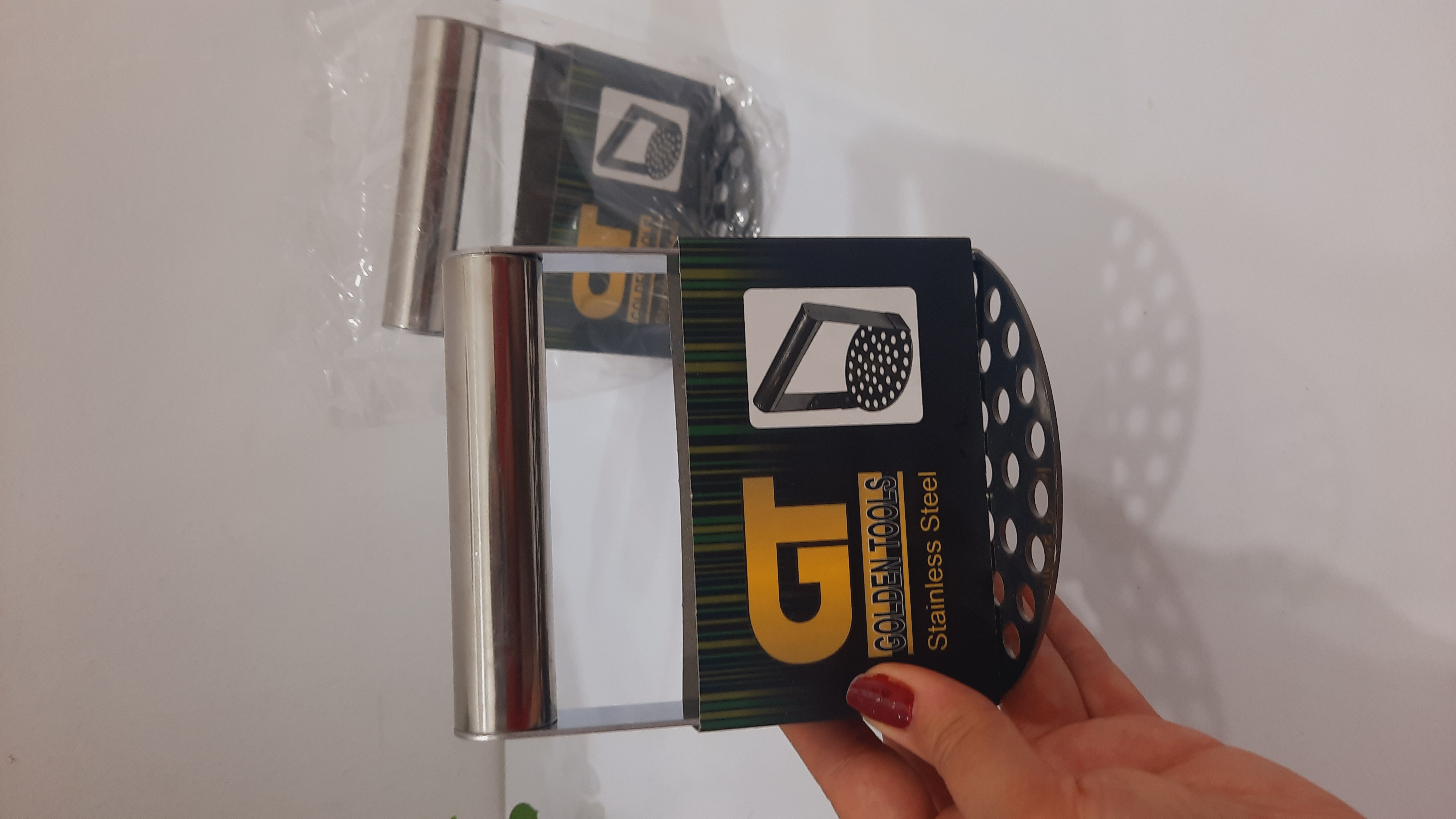 پوره کن بیضی دستی کوتاه تمام استیل GT درجه یک